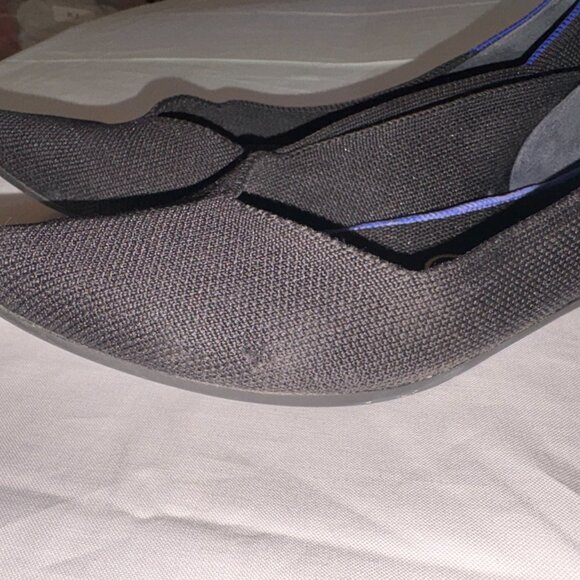 Rothy's Black Pointed Toe Flats Comfortable Washable Size 7.5 EUC - Picture 3 of 8